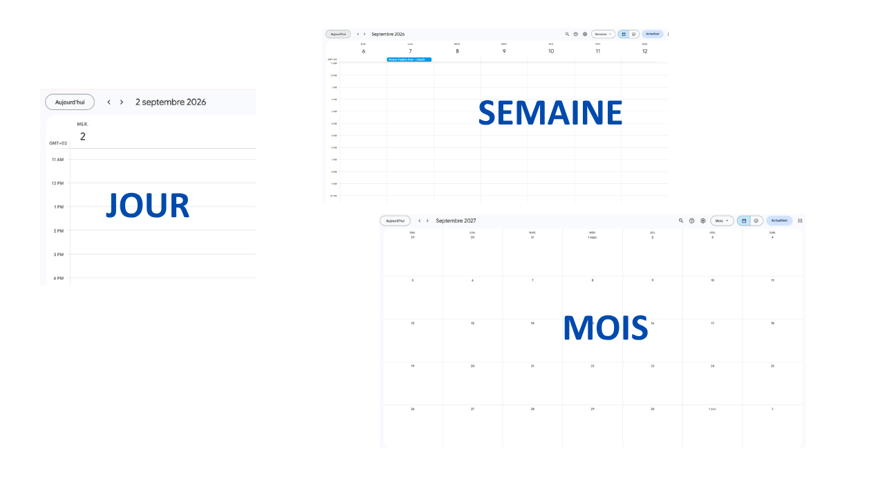Illustration du calendrier éditorial