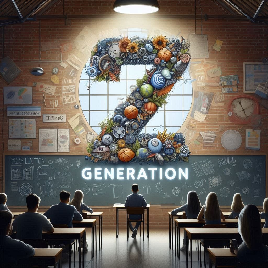 A group of diverse young individuals from Generation Z, confidently standing together, symbolizing unity, resilience, and innovation as they shape the future.