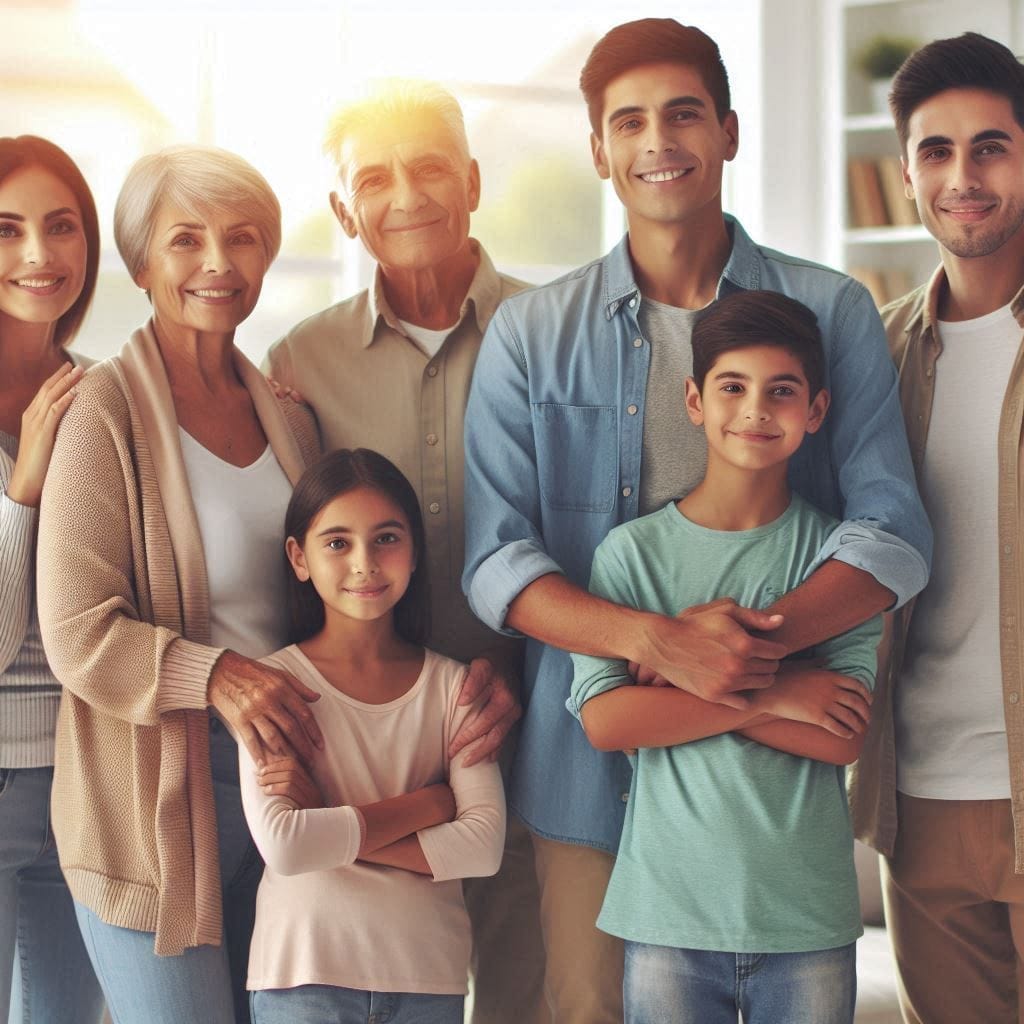 Family standing together, representing generational wealth and legacy