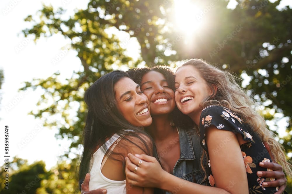 Happy group of frends