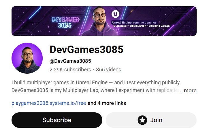 DevGames3085 YouTube