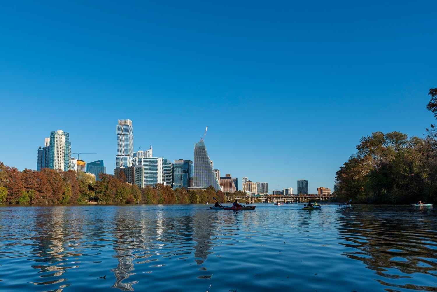 People canoeing in Austin TX