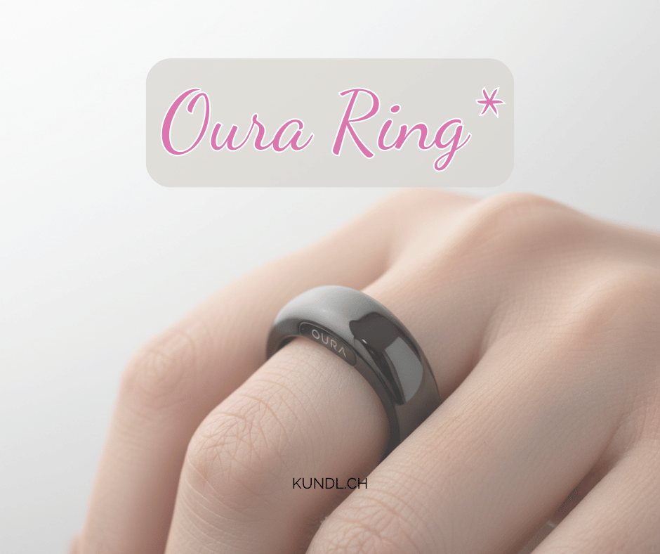 Oura-Ring am Finger 
