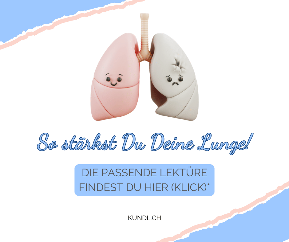 Ein gesunder und ein verletzter Lungenflügel