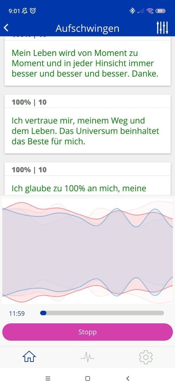 Screenshot aus einer Coaching Analyse mit dem Healy 