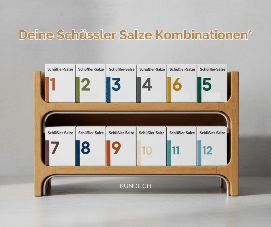 Regal mit den Schüssler salzen 1 bis 12 als Affiliatelink