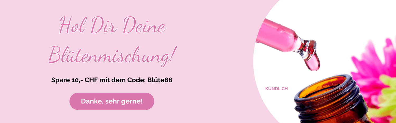 Blütenmischung mit Text zur Bestellung einer individuellen Blütenmischung