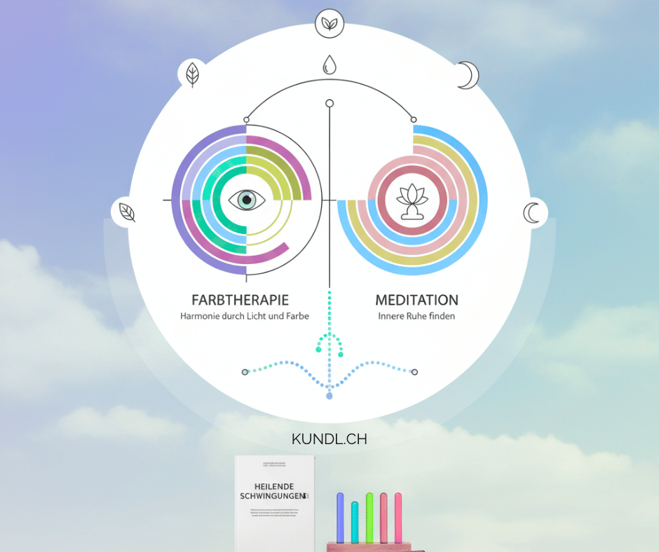 Infografik zu weiss in der alternativen Medizin bei Farbtherapie und Meditation