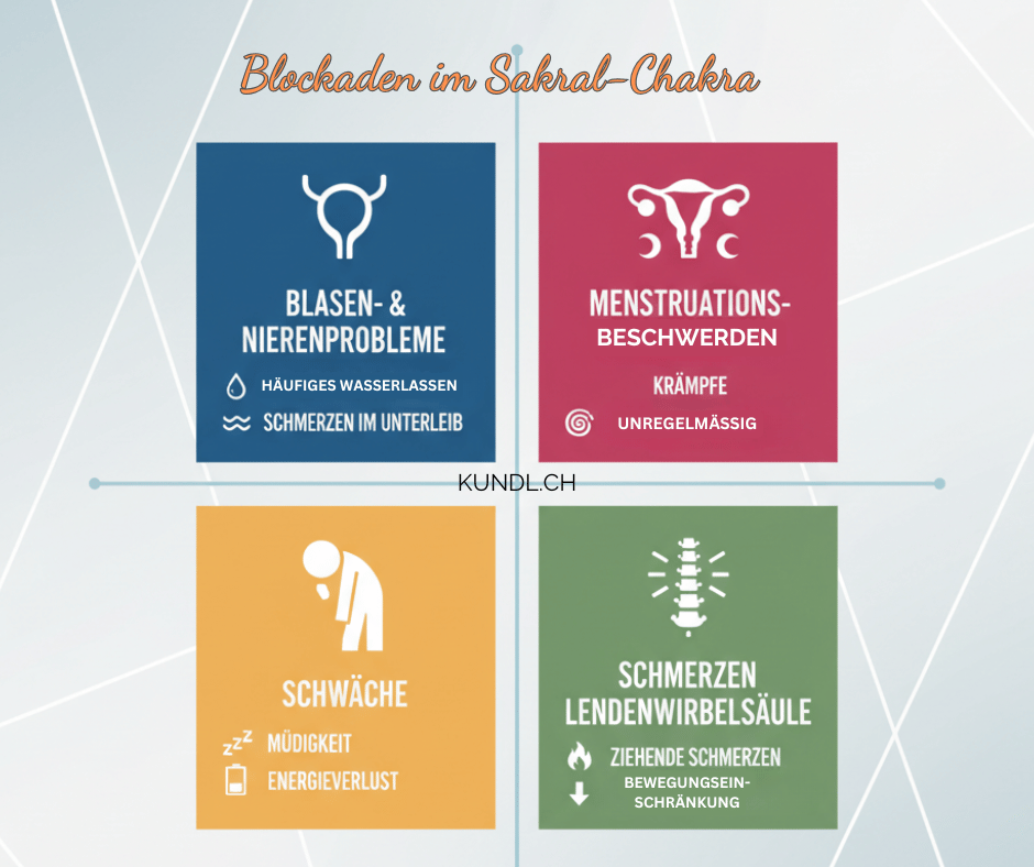 4 häufige Symptome bei Blockaden im Sakral-Chakra