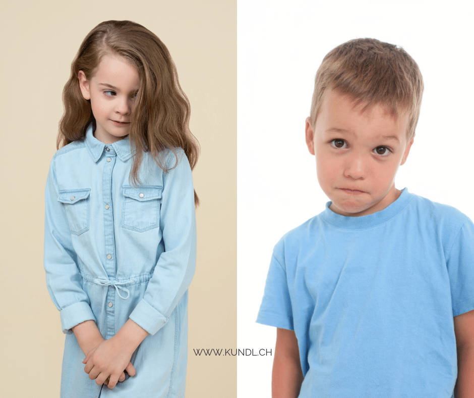 unsicheres Mädchen und Junge denen die Bachblüte Cerato helfen kann