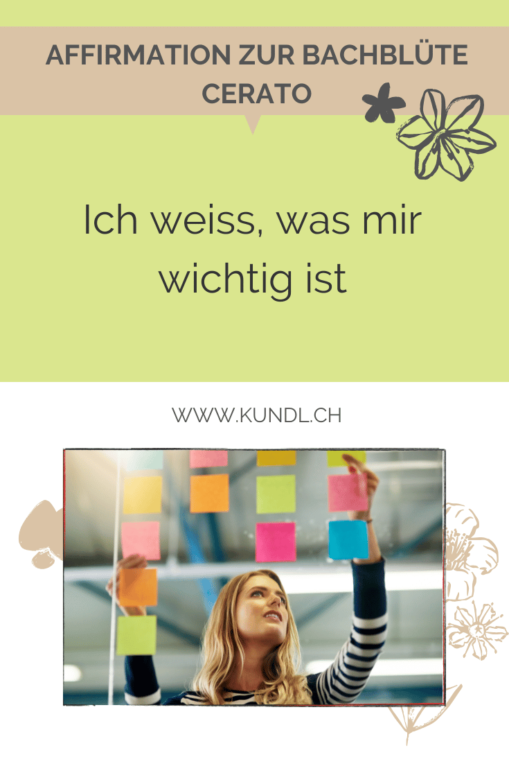 Frau die ihre Prioritäten anhand von bunten Post-its sortiert