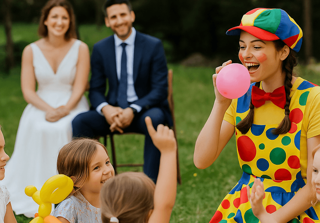 Animação infantil em evento
