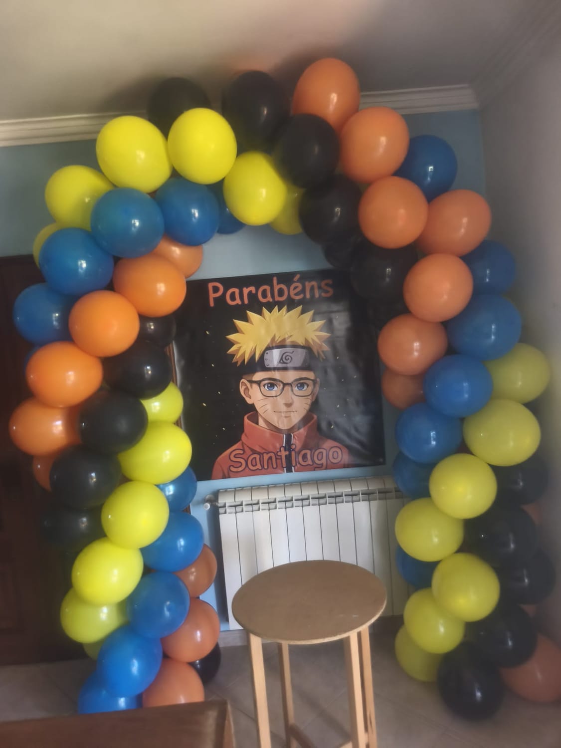 Decoração com arco de balões para festa infantil realizada pela animaNeventos