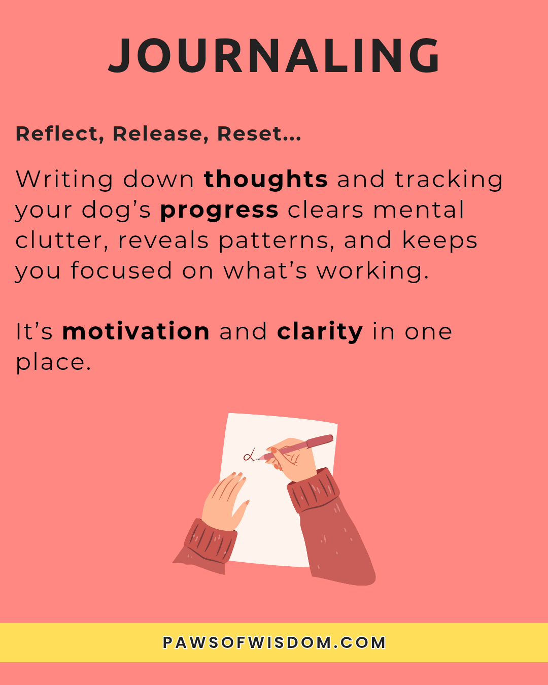 5 self-care practices for dog owners infographic journaling 
