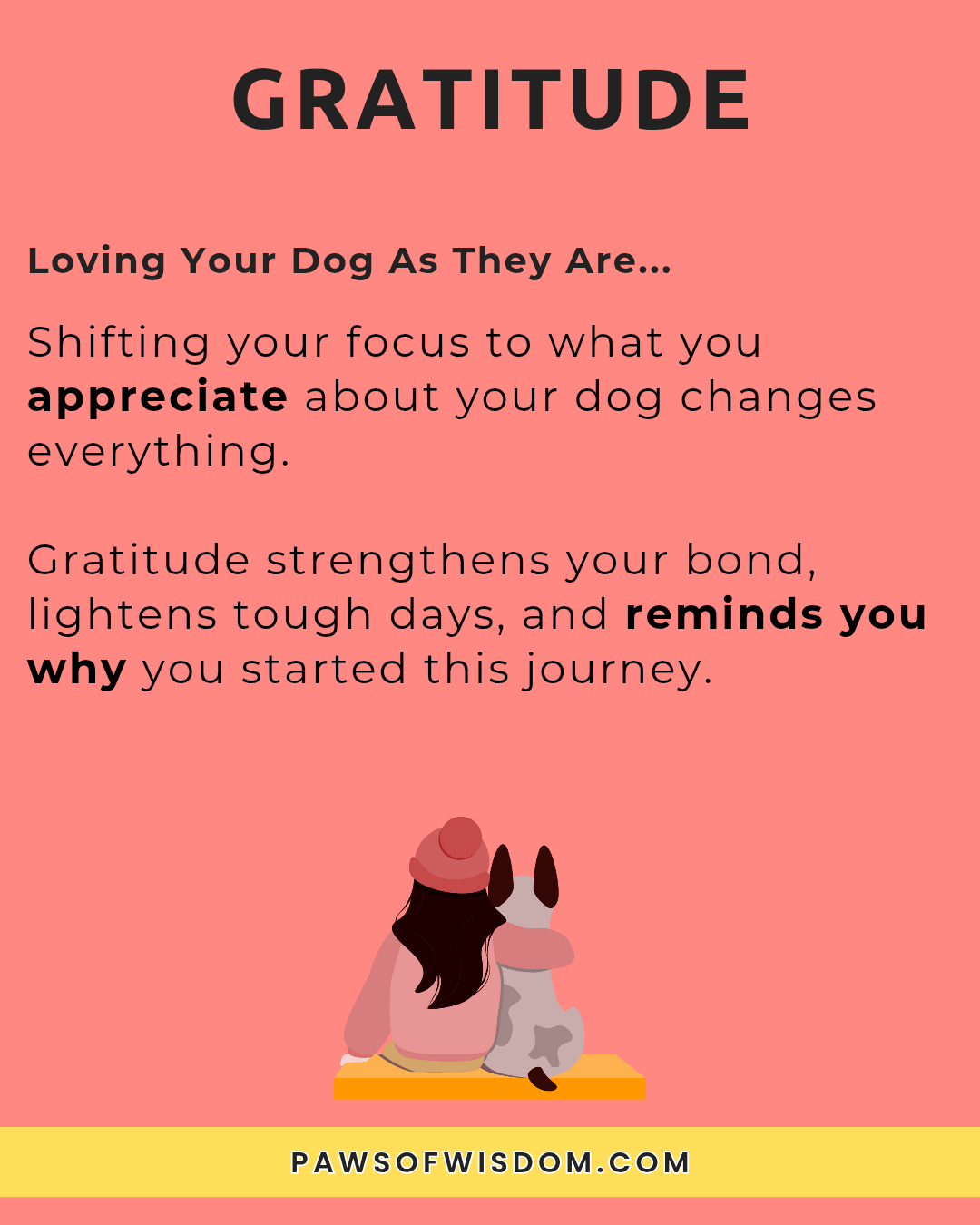 5 self-care practices for dog owners infographic gratitude