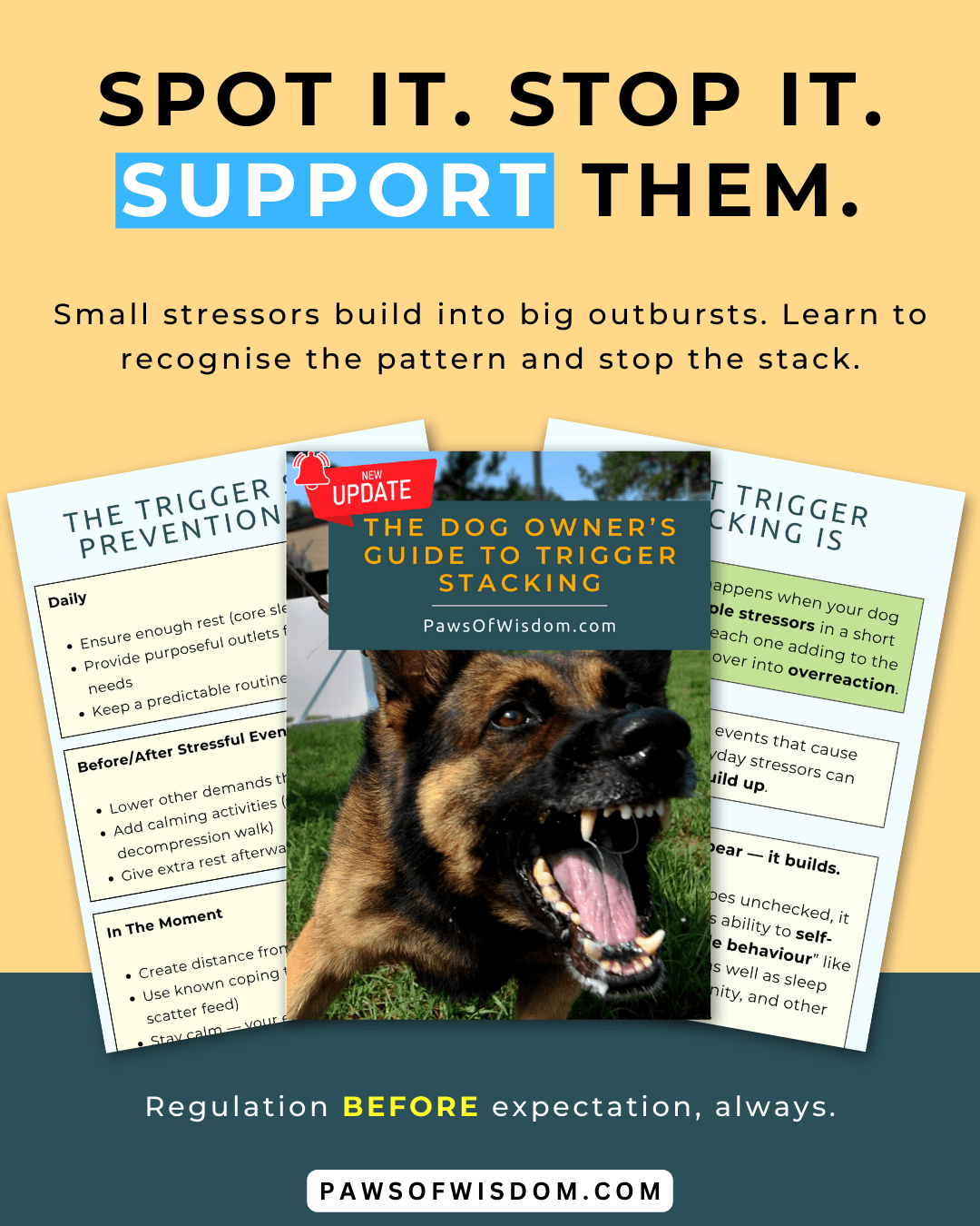 trigger stacking in dogs pin image