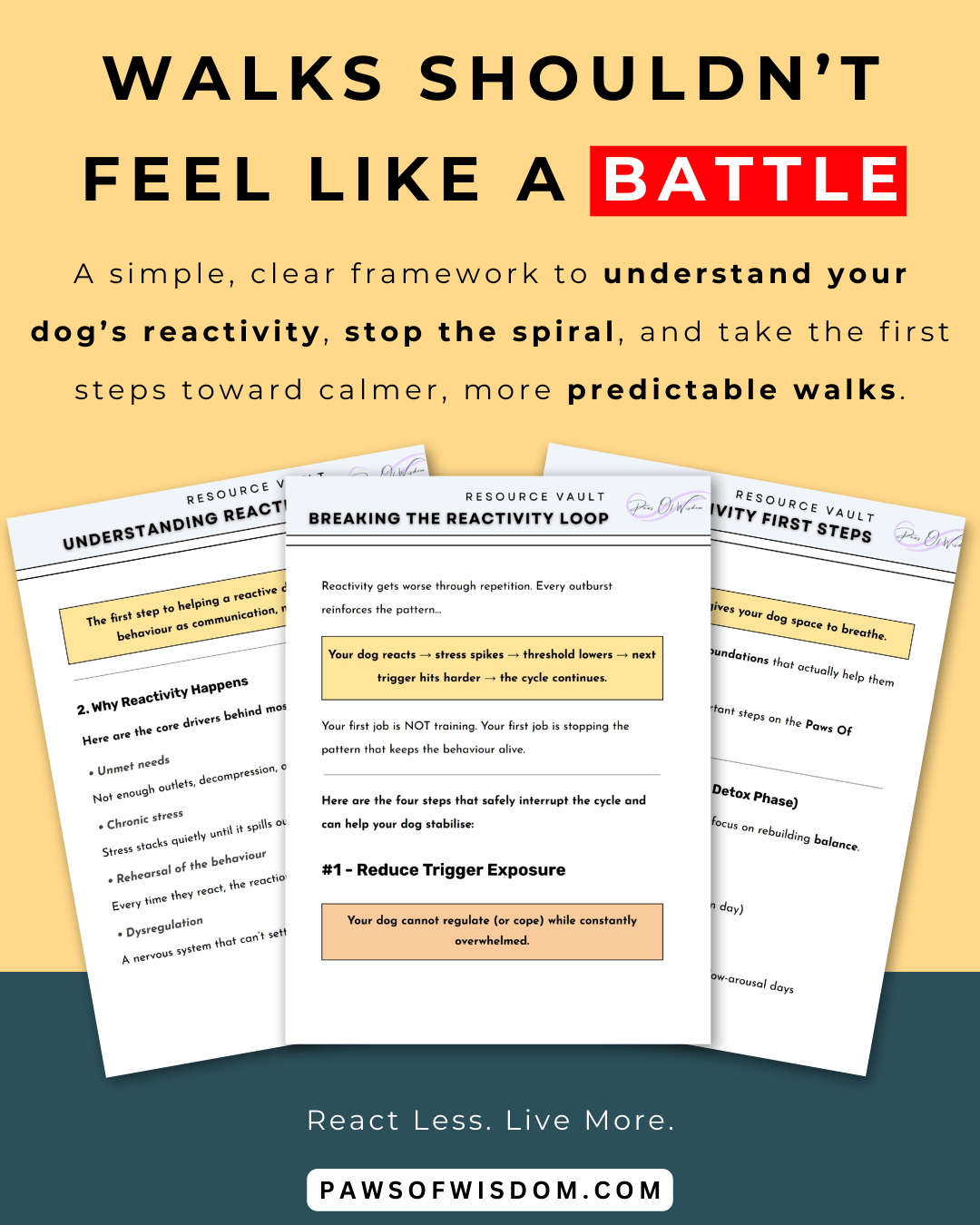 paws of wisdom reactivity starter