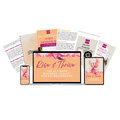 The Rise & Thrive Toolkit: 12 Tools to Start Your Dream Business Without the Overwhelm