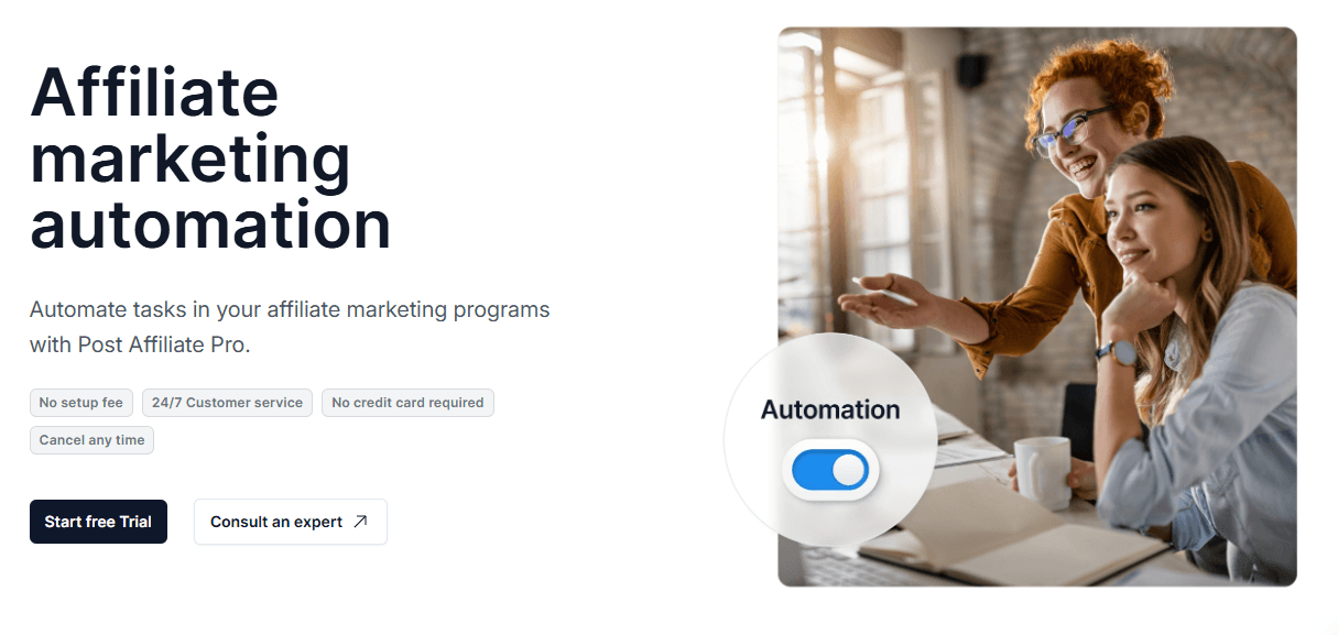 Affiliate marketing automation