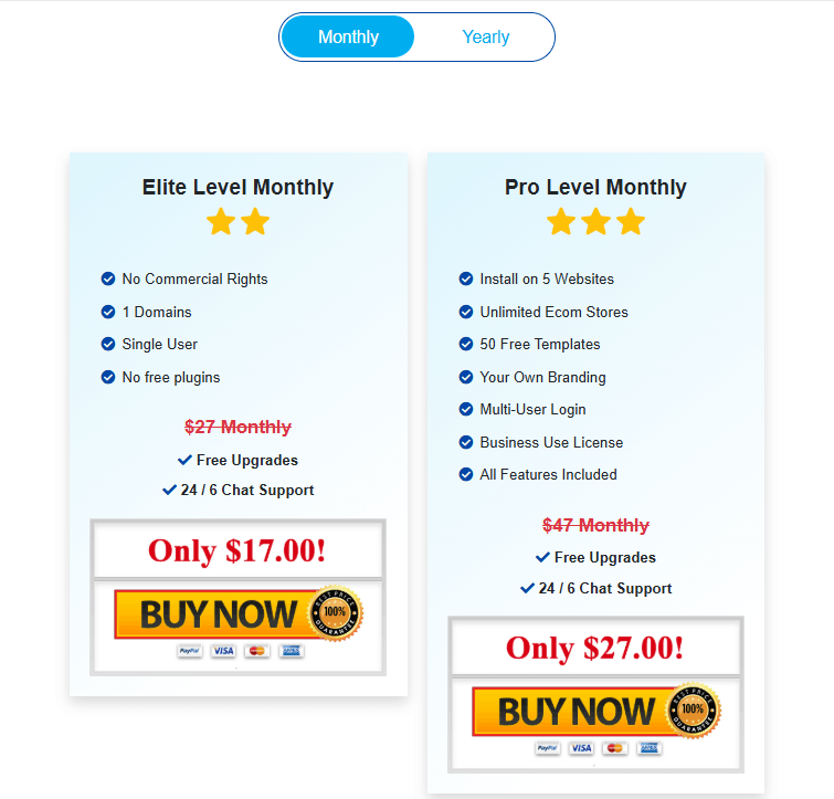ShopFunnels Pricing