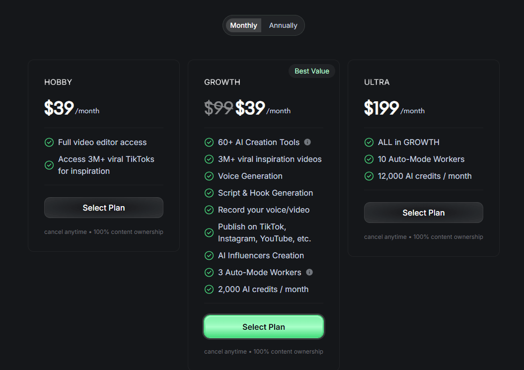 Pricing & Plans Affordable for All