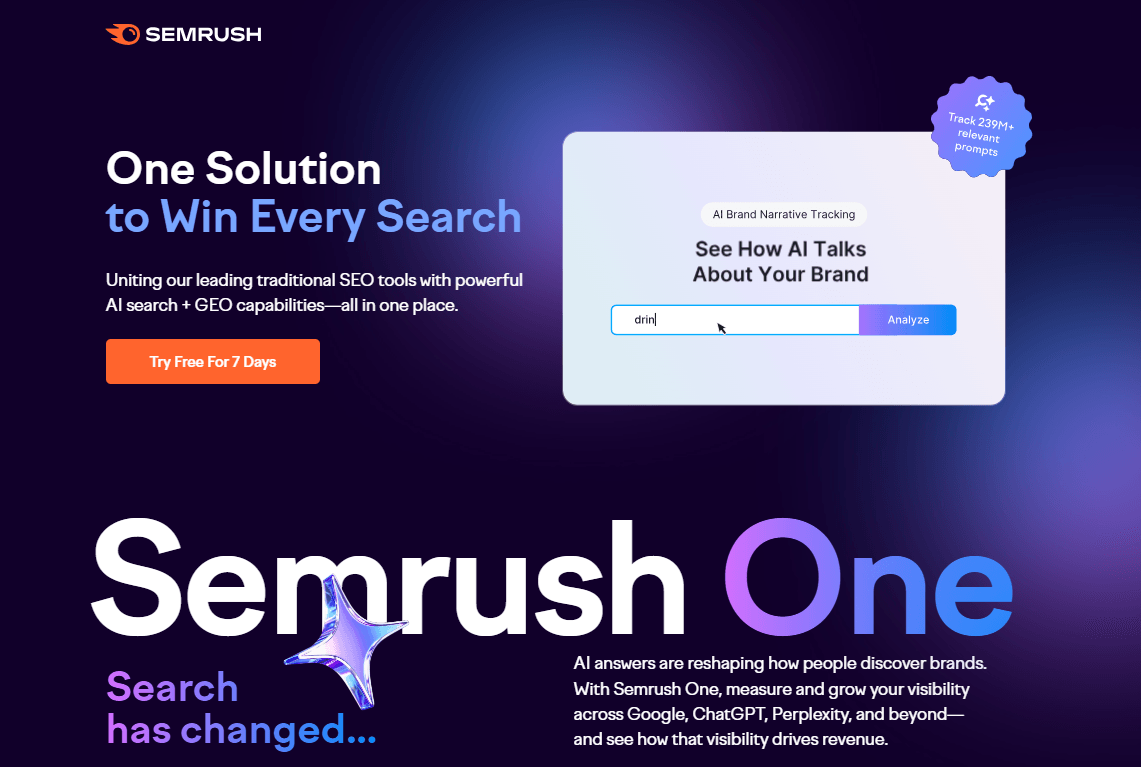 What is Semrush One