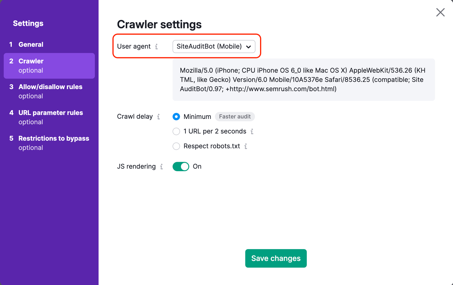 Crawl-Delay Options