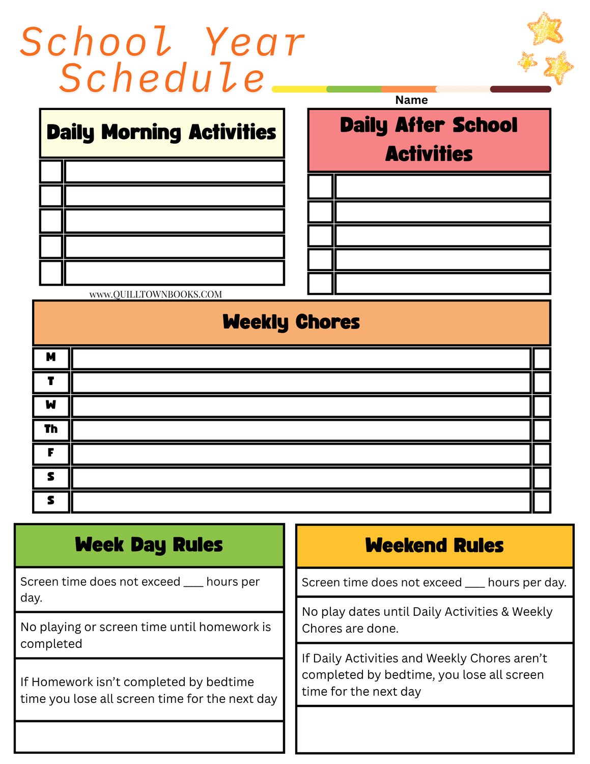 Daily Schedule