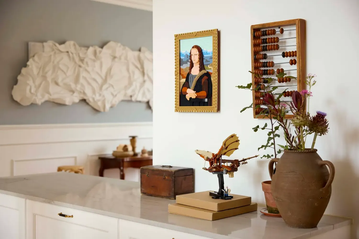 showcase Combination of different Leonardo Da Vinci theme LEGO sets