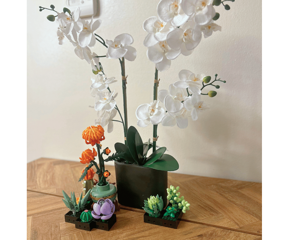 DIY LEGO Garden beautifully displayed