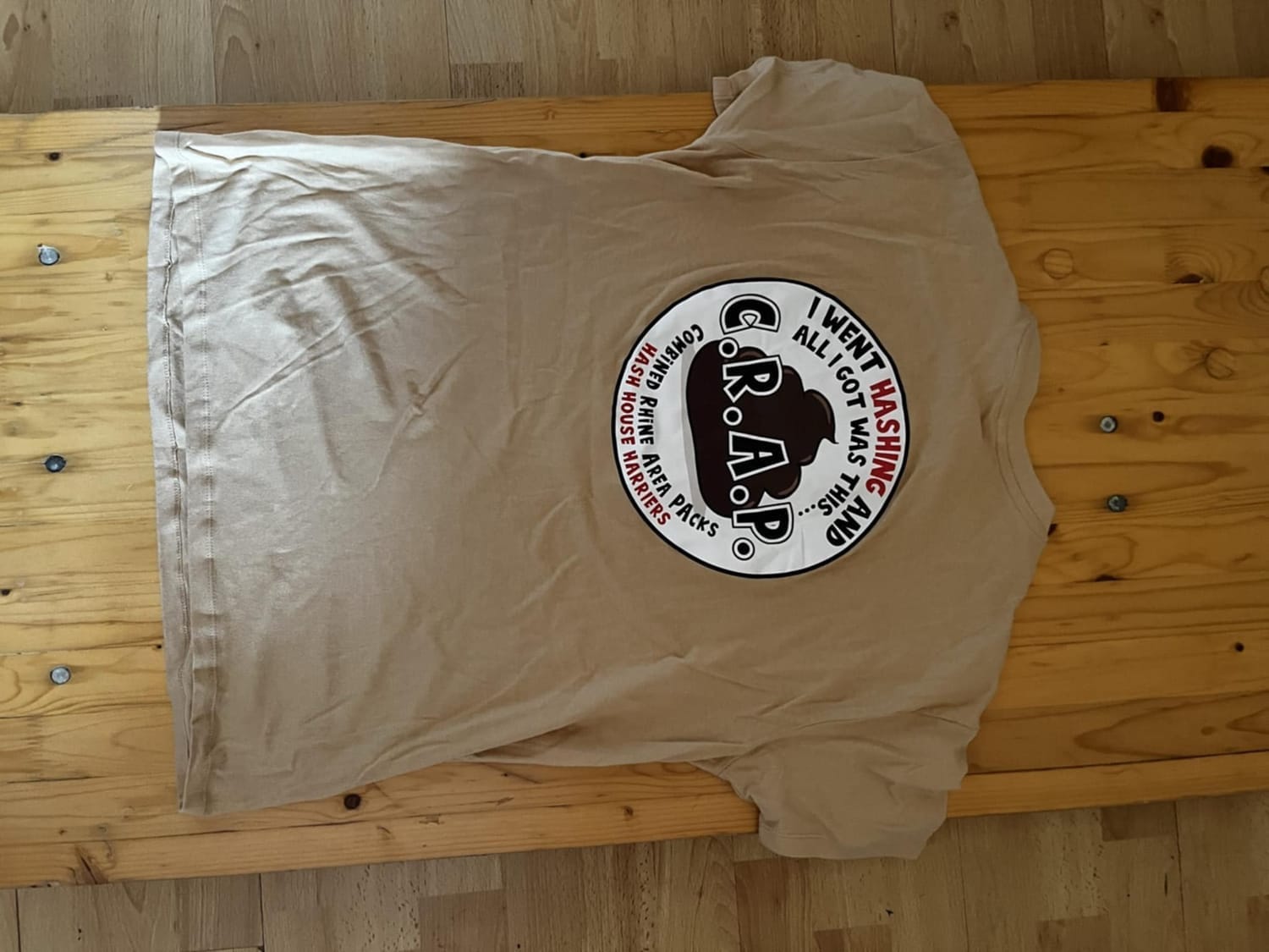 Beige German Nash Hash 2024 T-Shirt, Front