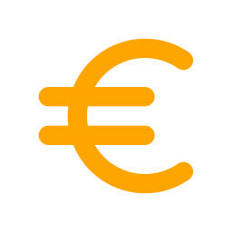 Image vectorielle bleu turquoise représentant le sigle euro