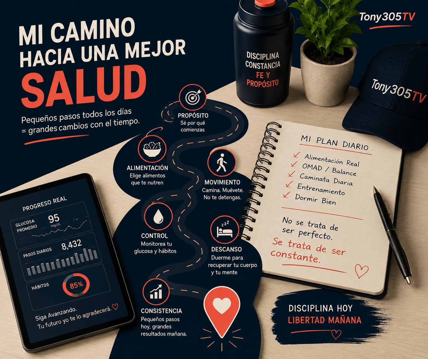 Mapa visual del camino hacia una mejor salud