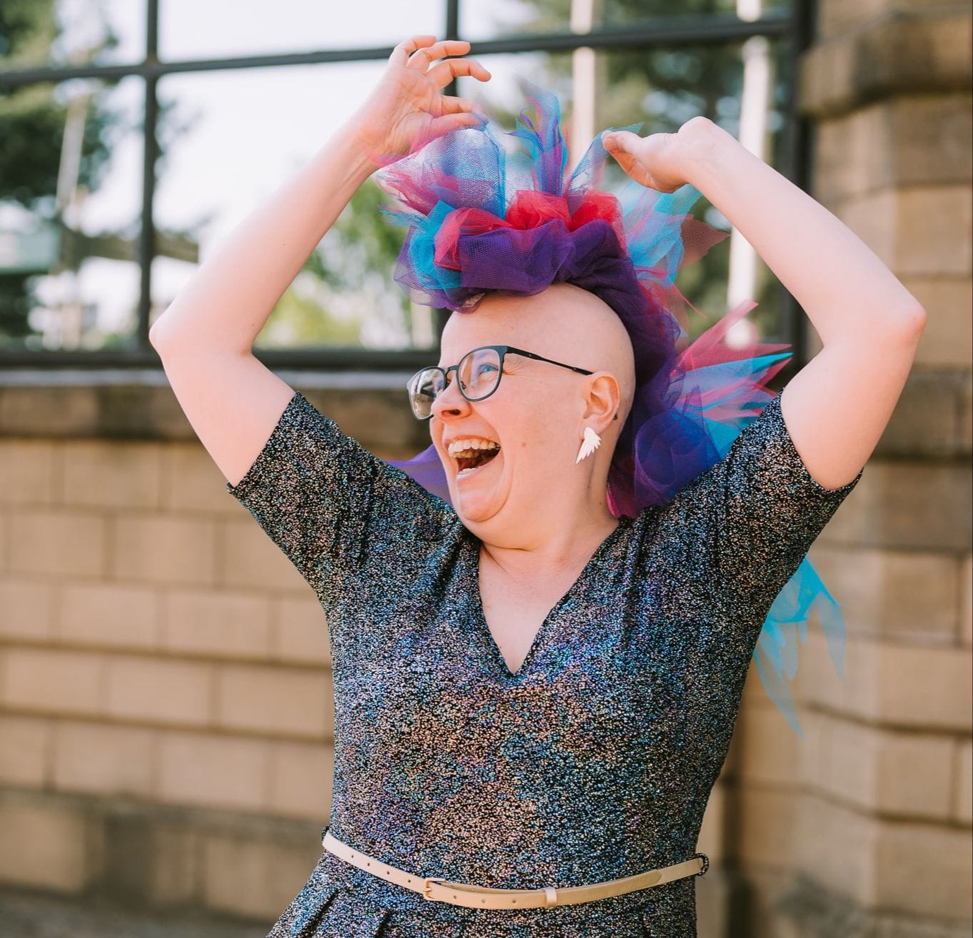 SArah's creative headgear