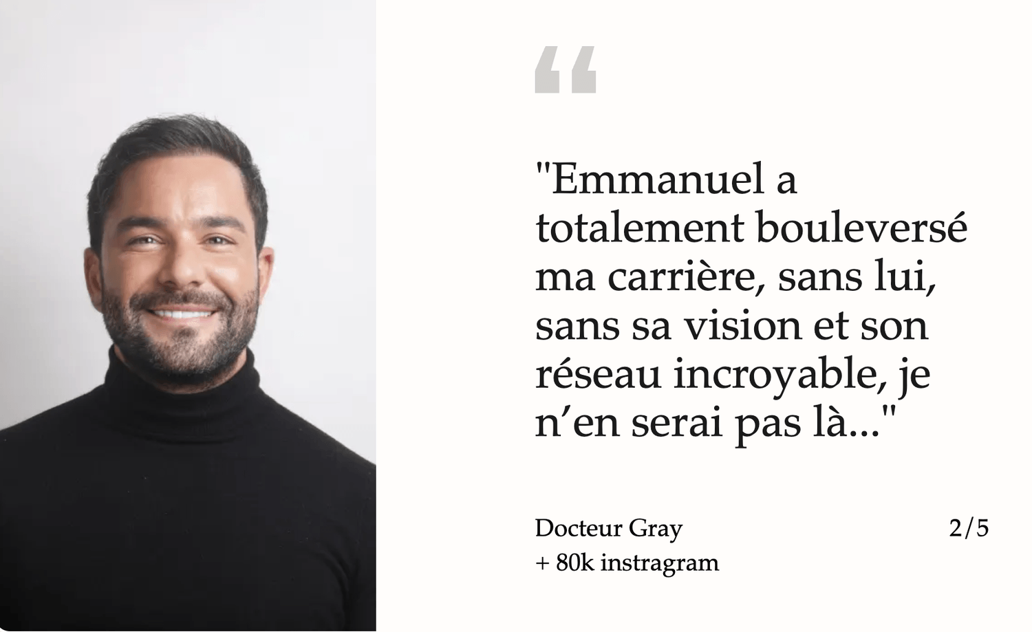 Témoignage client