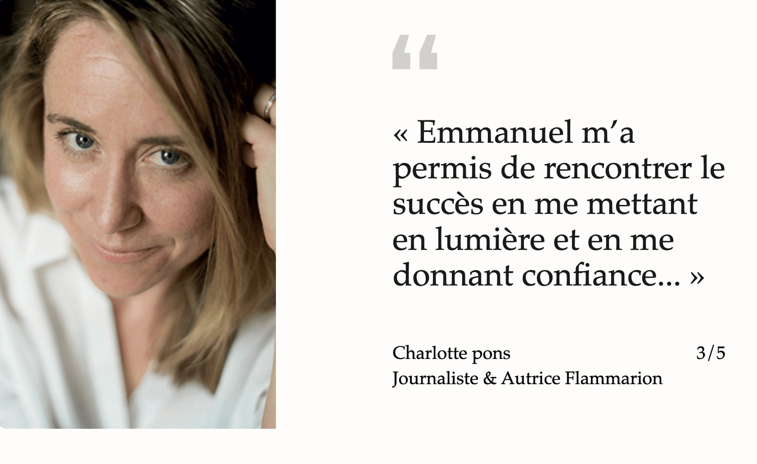 Témoignage client