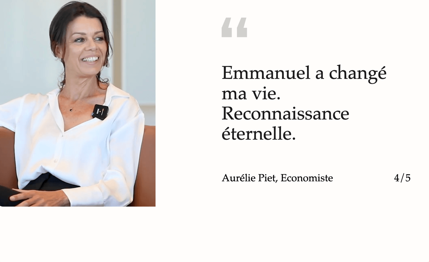 Témoignage client