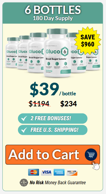 Order Now Gluco6 6 bottles