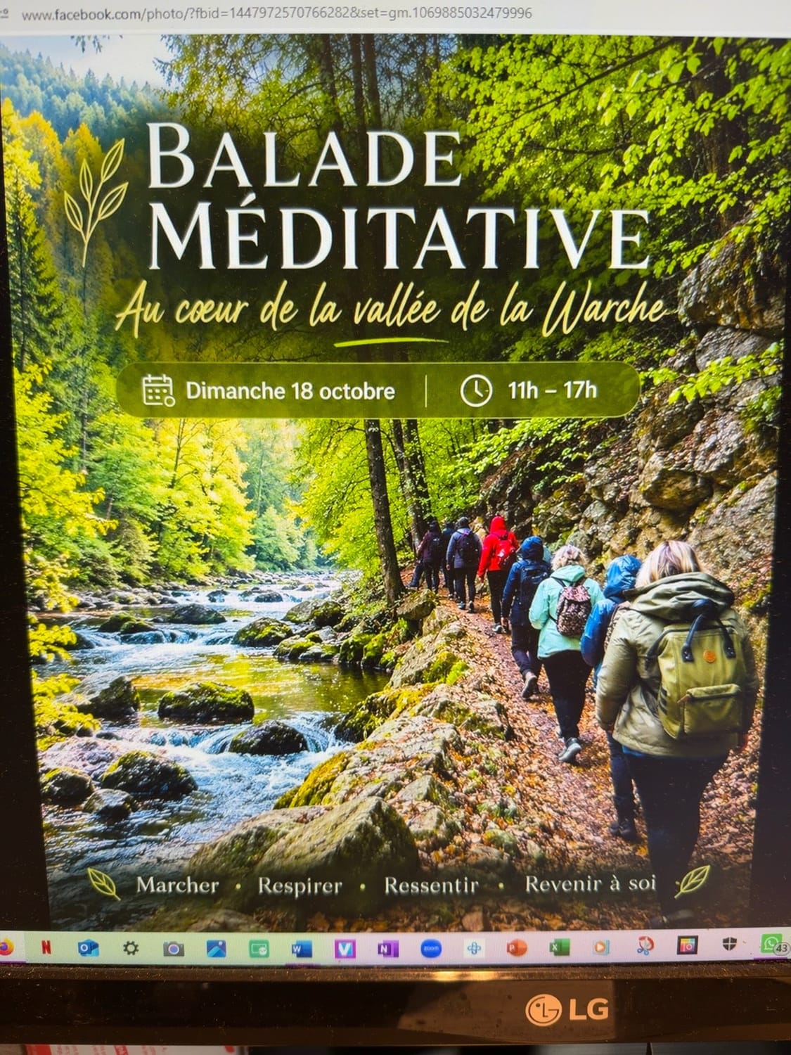 Balade méditative au cœur de la vallée de la Warche, dimanche 18 octobre, de 11 h à 17 h