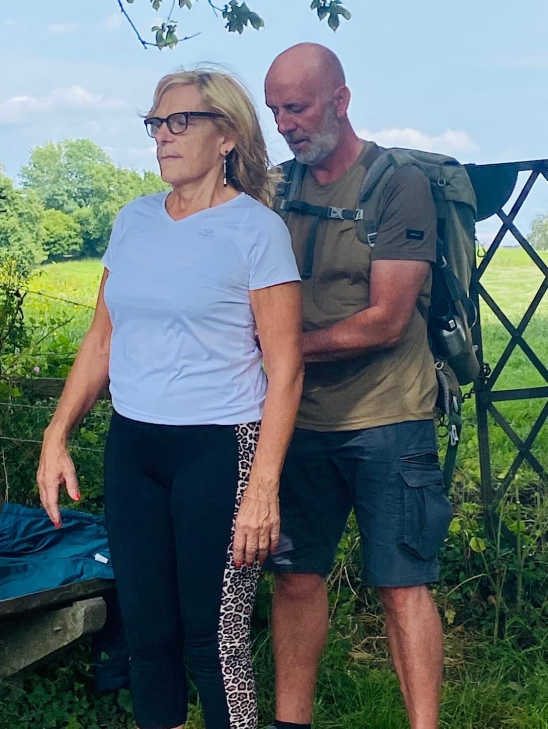 Philippe lors d’une séance de magnétisation en plein air