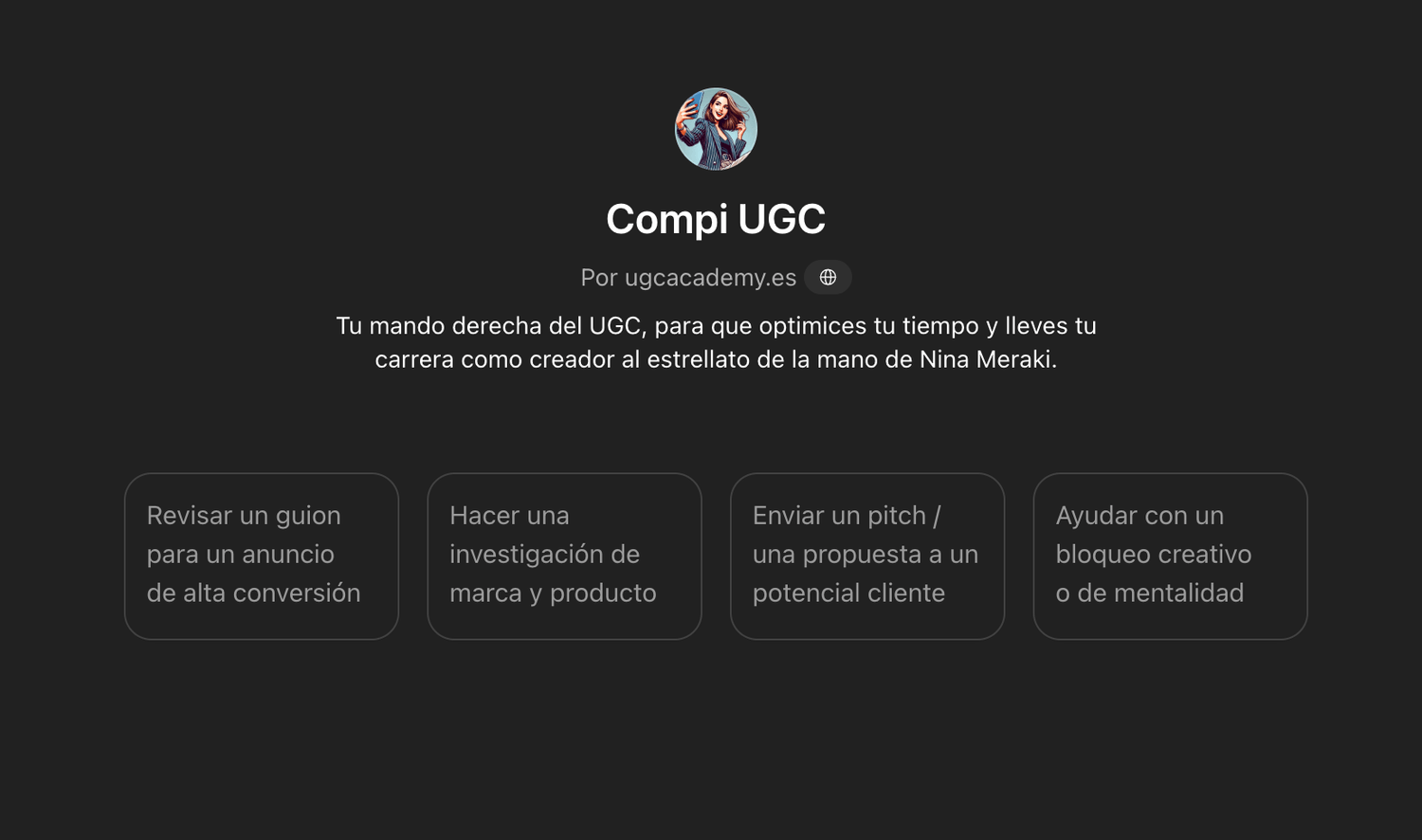 Evento Presencial de UGC Academy en Madrid con Nina Meraki