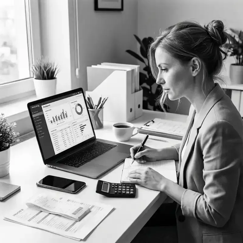 Gestion financière et suivi de trésorerie sur un logiciel comptable