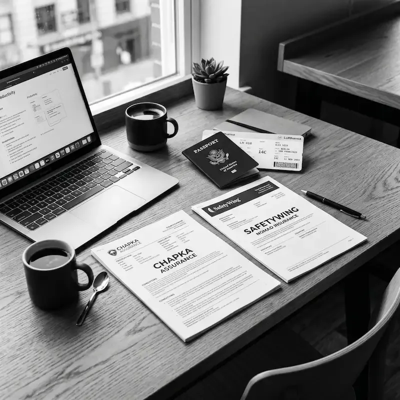 Avis Chapka Assurance vs SafetyWing 2026 — comparatif assurance voyage digital nomad — fieldredactseo.fr