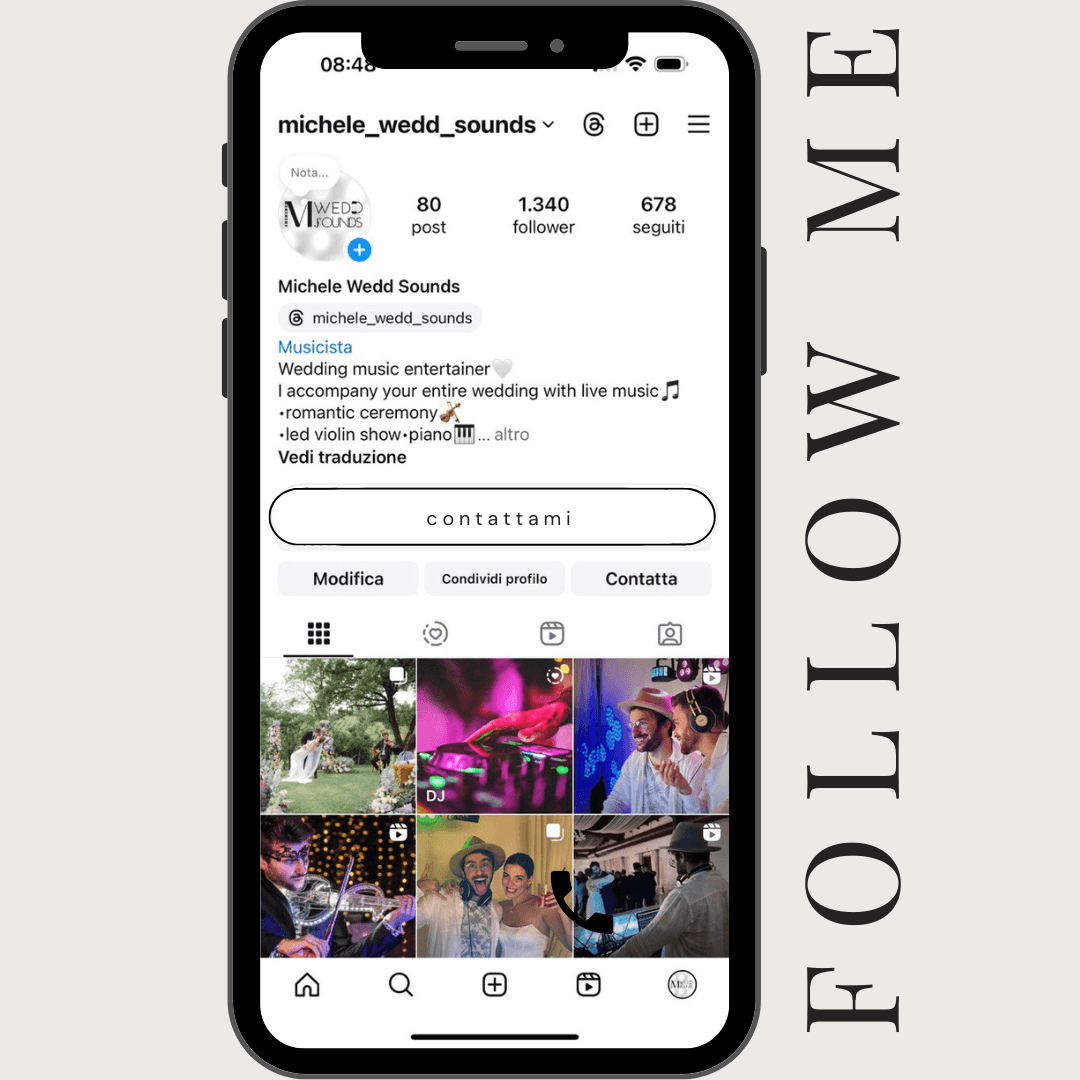 segui su instagram michele wedd sounds