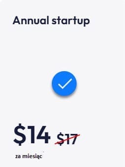 Systeme.io plan Annual startup