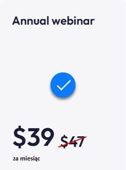 Systeme.io plan Annual webinar