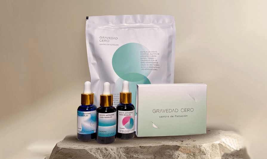 Kit de regalo con bono de flotación, aceites y sales de Epsom