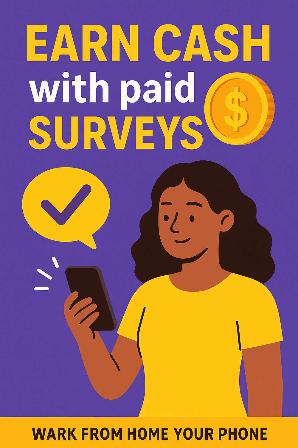 Earn money from surveys graphic