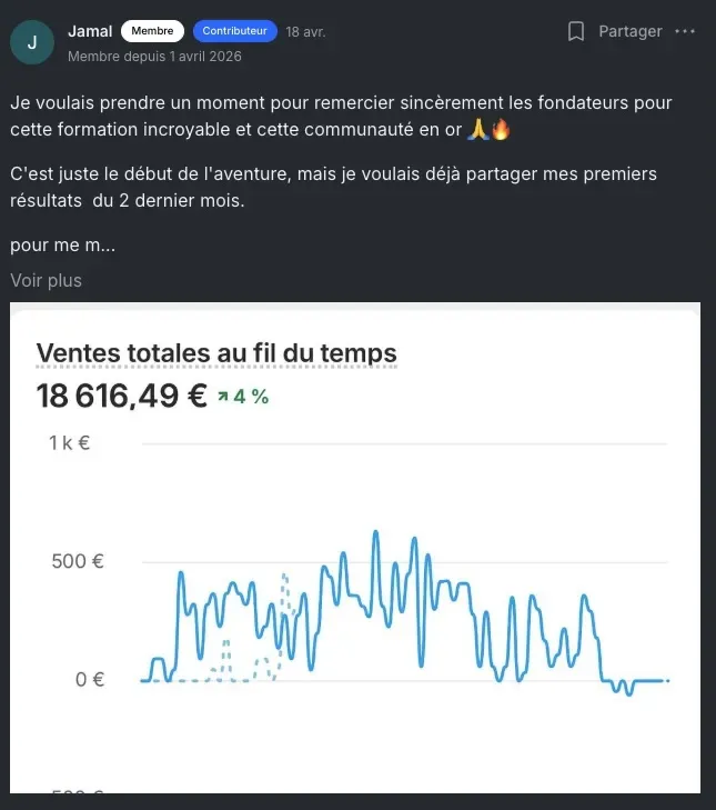 Capture de résultat