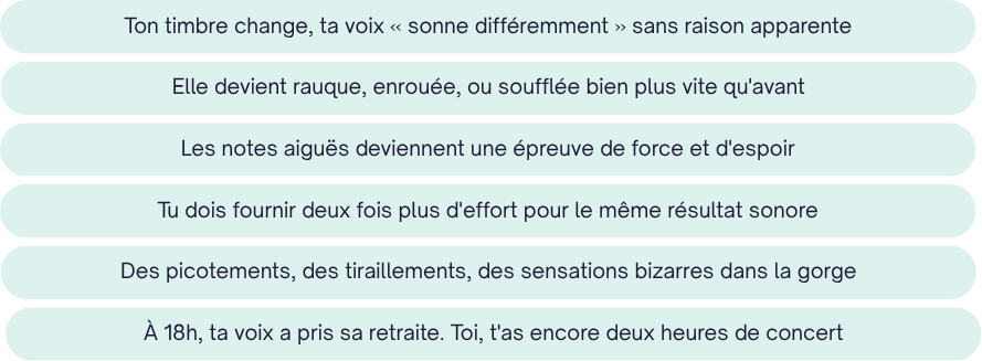 Les signaux d'alarme d'une voix fatiguée à ne pas ignorer